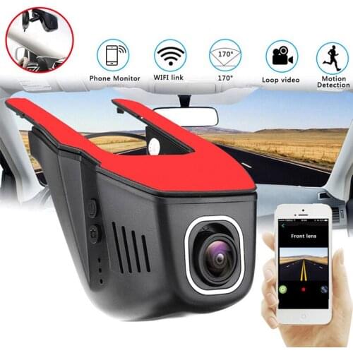 1080P WiFi Hidden Car Vehicle DVR Camera Video Recorder Dash Cam Night Vision Night Vision Panoramic 24-hour Parking Monitoring