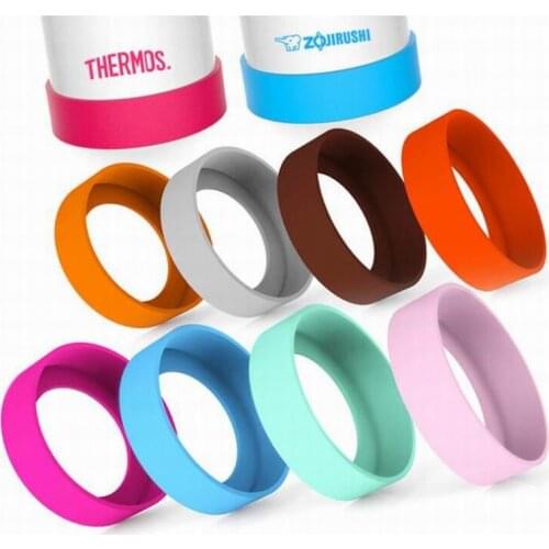 200pcs 65mm Bottom Protective Cover Rubber Bottom Sleeve Silicone Coasters Multi Color Bottle Mug Cup Mats & Pads