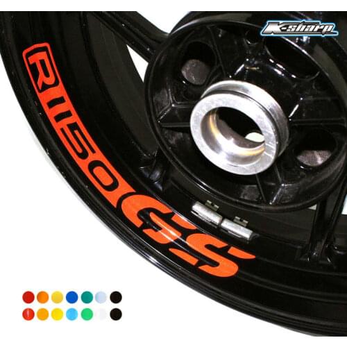 8 X CUSTOM INNER RIM DECALS WHEEL Reflective STICKERS STRIPES FIT BMW R 1150 GS