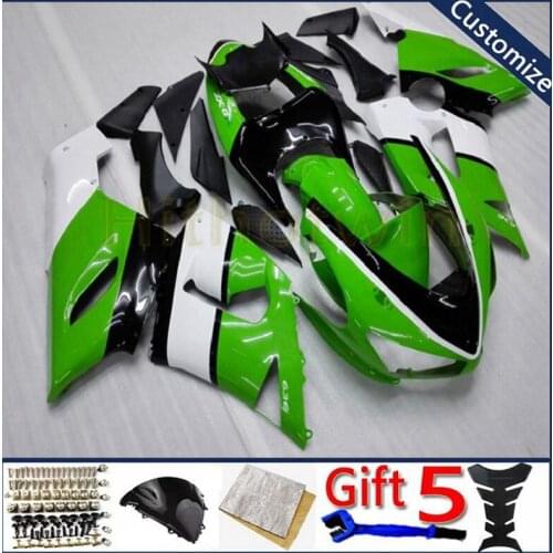 ABS Fairing kit For ZX-6R 2005 2006 ZX636 05 06 ZX6R motorcycle panels Body Kit green