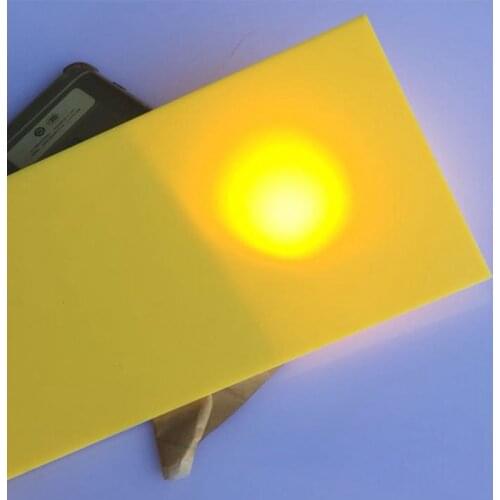 Plexiglass Acrylic Sheet, Yellow Color Opaque Mirror Reflection Board Light Box Translucent Board 3mm,advertising Production
