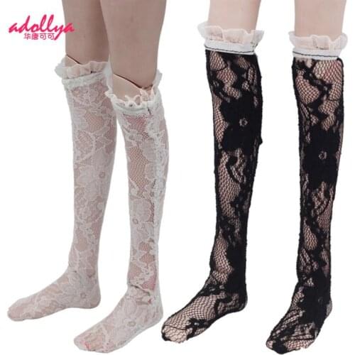 Adollya BJD Doll Accessories Lace Stockings Fashion Lace Socks Match Skirt Clothing Toys for Girls Socks Suitable for 1/3 doll
