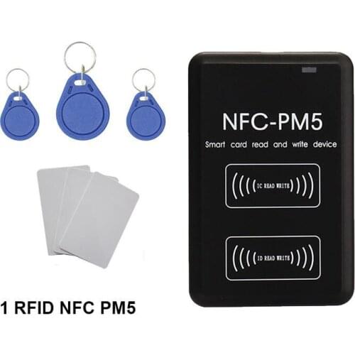 New NFC-PM5 Encryption Decoding Duplicator 125KHZ Reader NFC 13.56MHZ Smart Chip Card Writer IC ID Frequency Copier