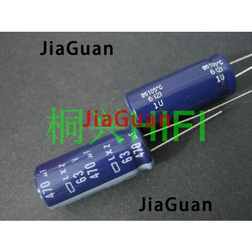 20pcs NEW NIPPON LXZ 63V470UF 12.5x30MM electrolytic capacitor NCC 470UF 63V lxz CHEMI-CON 470uF/63v Ultra Low Impedance