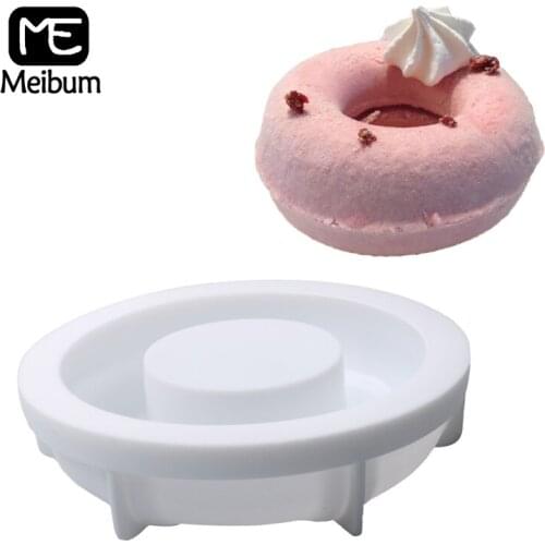 Meibum Donuts Shape Cake Mold French Mousse Dessert Mould Silicone Molds Pastry Form Muffin Baking Pan Cake Decorating Tools