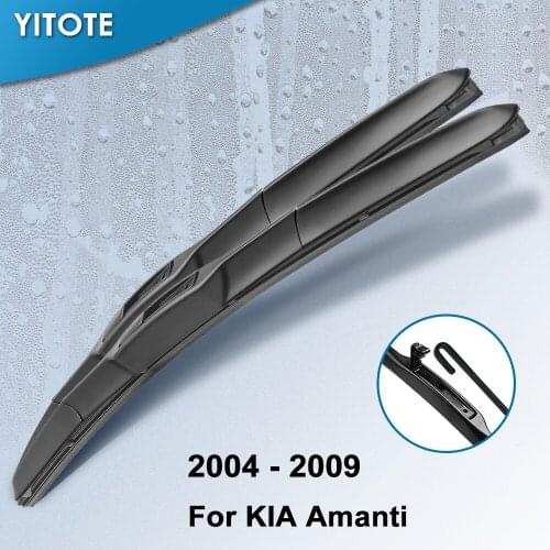 YITOTE Windscreen Hybrid Wiper Blades for KIA Amanti Fit hook Arms 2004 2005 2006 2007 2008 2009