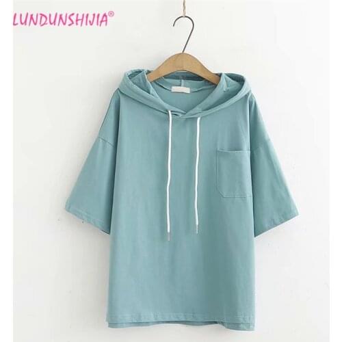 Женские футболки с капюшоном LUNDUNSHIJIA China At AliExpress