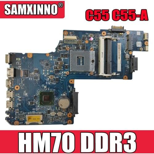 For Toshiba Satellite C50 C50-A C55 C55-A Laptop Motherboard H000061920 With SJTNV HM70 DDR3 100% Fully Tested