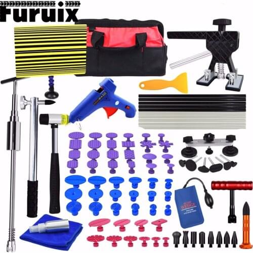 FURUIX Paintless DENT Remove Kits Auto Car Body Paintless Dent Repair Removal Tools Kit for Automobile Body