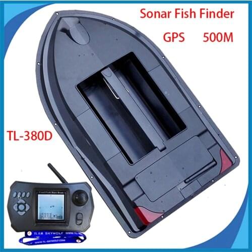 Professional Remote Control Fishing Boat TL-380D Dual Bait Well 3KG Load GPS Positioning Sonar Fish Finder Auto RC Baiting Boat