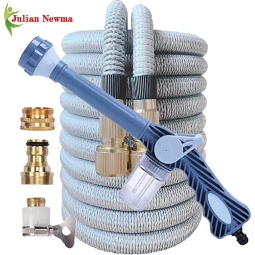 16FT-150FT High Pressure Garden Hose Expandable Magic Flexible Hose Foam Pot Spray Gun Car Wash Water Pipe Hoses Irrigation Tool