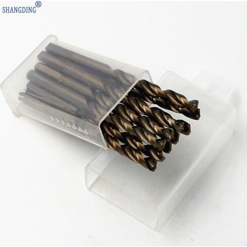 10pcs HSS-Co M35 Triangular handle Twist Drill Bits 1/4 inch 6.35mm fit Wood Stainless Steel Metal Cone Core Drilling Hole Saw