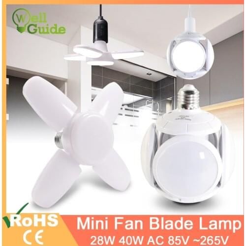 LED Bulb E27 football UFO lamp 360 degrees Folding Bulb 40W 28W AC 85-265V 6W 12W 20W 220V 240V led Spotlight Cold/Warm White