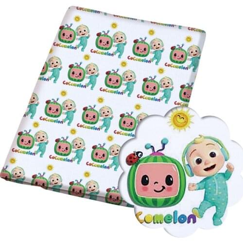 DIY 50*145CM flower pattern Polyester cotton Fabric Patchwor Printed for Tissue Kids Home Textile for Sewing Doll Dress Curtain