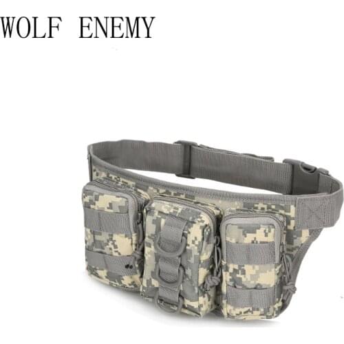 800D Oxford Outdoor Bags Military Tactical Molle Waist Pack Bag Camouflage Travel Sport Belt Bag Storage Pouch for Cycling Hike