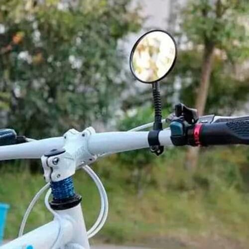 Bike Rearview Mirror Universal Mountain Bicycle Cycling Handlebar Mirror Safe Flexible Rear Back View Mirror With Adjustable Rod