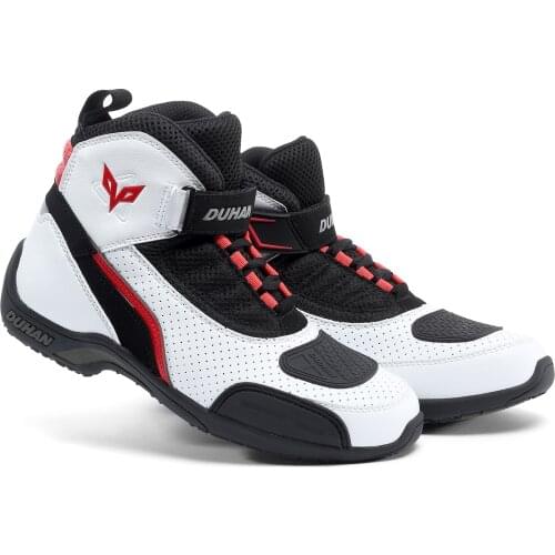 DUHAN Motocross Off-Road Racing Boots Motorcycle protective racing Boots Mesh Men Motorcycle Shoes Moto Boots Motorbike