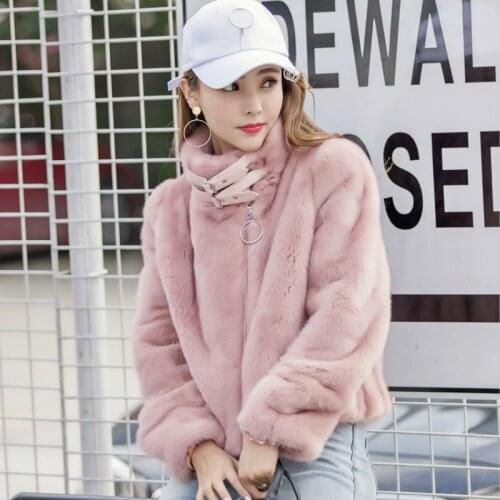 Real 100% Mink Fur Fashion Warm Jackets and Coats Winter Coat Women Abrigos Mujer Invierno 2020 YY855