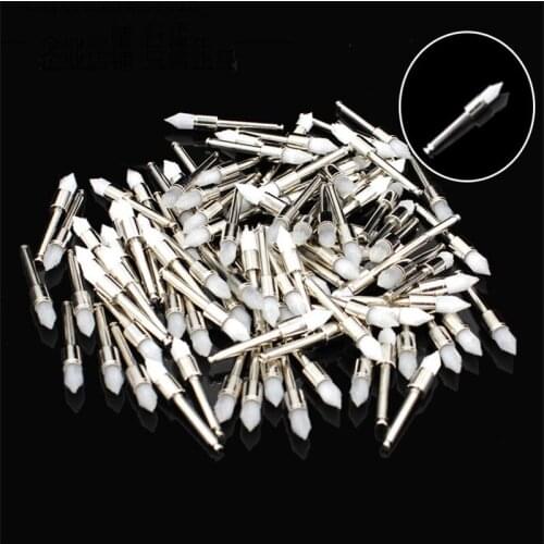 100pcs/box Flat Head Dental Polishing Cup for Contra Angle Polishing Brush Polisher Prophy Cup Disposable White Flat Latch Type