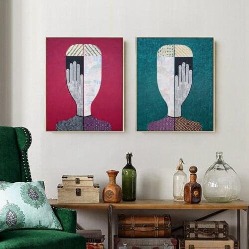 Abstract figures art Canvas Panting Nordic Wall Art Poster and Print Decoration Picture for Living Room Bedroom Home Decor