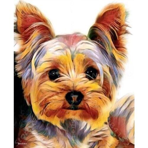 Diamond Embroidery,Animal,Yorkshire Terrier Dog Diamond Painting,Cross Stitch,Diamond Mosaic,Needlework,Crafts,Christmas