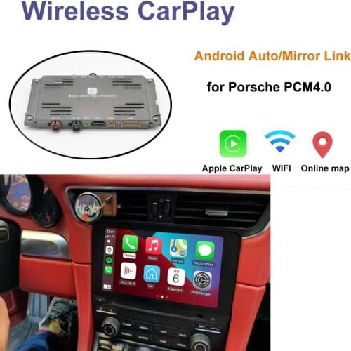Android Auto Mirror Reverse For Porsche PCM4.0 PCM 4.0 Cayenne Macan Cayman Panamera Boxster Wireless iPhone Carplay Adapter