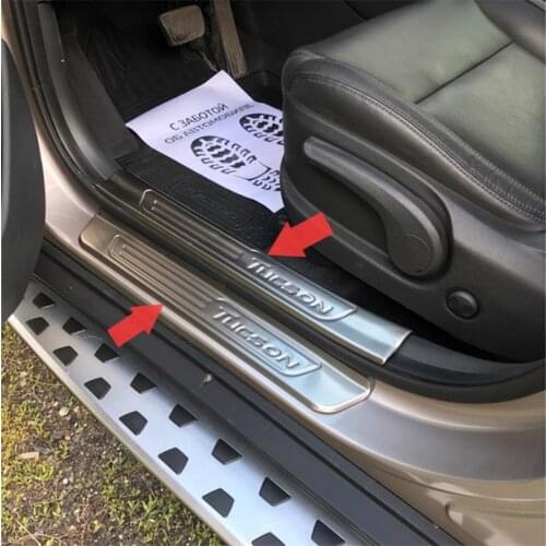 ABAIWAI Auto Stickers Accessory Running Boards For Hyundai Tucson Car Door Sills Nerf Bars Guard Parts 304 Stainless Steel 8pcs