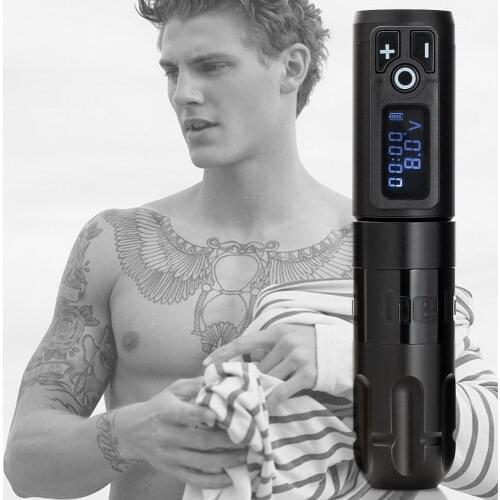 Wireless Tattoo Machine Pen 1950mah Lithium Battery Fast Charging Silent Vibration All-in-one Portable Rechargeable Tattoo Pen