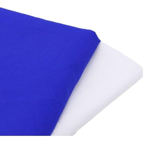 CMCYILING White Blue Pure Cotton Fabric For Dresses Sewing Cloth Poplin Fabrics 50*150cm