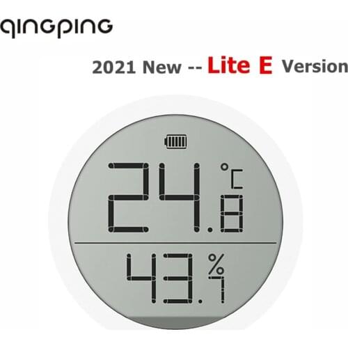 2021 Xiaomi Cleargrass Temperature Humidity Sensor Lite E Version Data Storage LCD Screen Thermometer Switch Between °F And °C