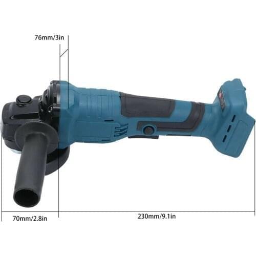 125mm Electric Angle Grinder Polisher 800W Brushless Cordless Polishing Machine DIY Woodworking Power Tool
