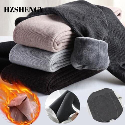 HZSHENGY Warm Velvet Women Leggings pants Thick High Waist Christmas leggings Pants Plus Size Women Legging pants 2020 fashion