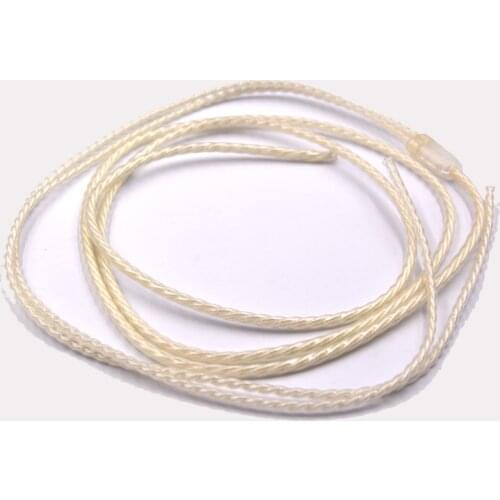 Earphone Cable PE sterling silver 4N 4 shares (single 1.2MM 40 sterling silver) 1.2 m (outside the heat shrink tube)