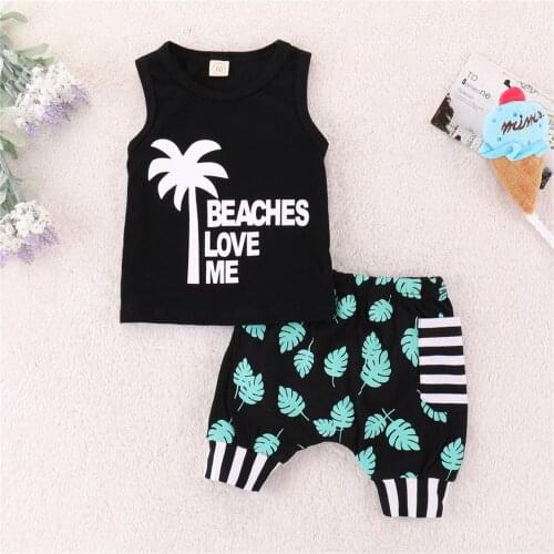 Toddler Kids Baby Boys Girls Clothes Sleeveless Letter Vest Shorts Set Summer Baby Kids Outfits Tracksuit Childrens Clothing