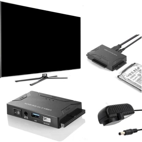 USB3.0 to SATA/IDE HDD Hard Disk Drive Converter 2.5/3.5inch External Hard Disk Case Box 5 GBPS High Speed US/EU/UK Plug