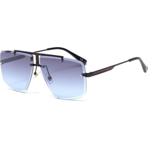 Square Rimless Sunglasses Men 2020 Summer New Fashion Sun Glasses Fashion Luxury Brand Shades For Women UV400 Sunglasses Eyewear