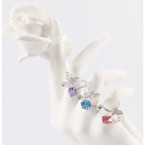 LAN PALACE Rings With Crystals