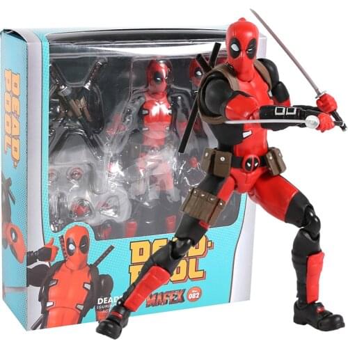 MAFEX NO.082 Deadpool Gurihiru Art Ver. PVC Action Figure Collectible Model Toy