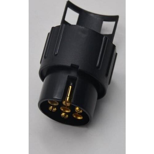Mini Waterproof 7 Pin To 13 Pin Trailer Truck Caravan Socket Adapter Converter