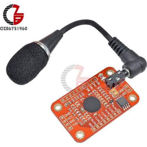 99% High Accuracy Voice Speech Recognition Module V3.1 with UART GPIO TTL 3.5mm Microphone Voice Control Board 5V for Arduino