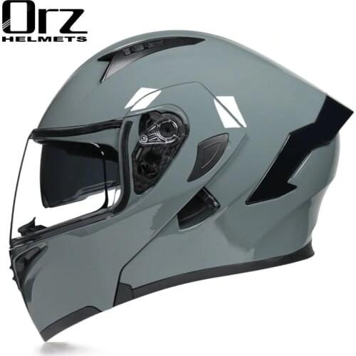 Motorcycle Helmets Modular Flip Up Double Visors Helmet Full Face Casque Moto Racing Motocross DOT Motocicleta