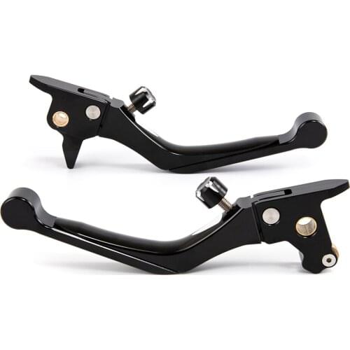 Motorcycle CNC Adjustable Brake Clutch Lever Set For Harley Touring Street Glide FLHX Electra Glide Road King Road Glide 14-16