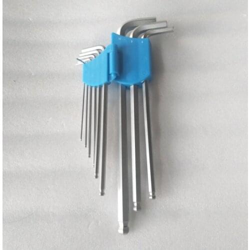 NAN-YU 9pc Extra Long Ball Hex Wrench Set NY-TCQ9P