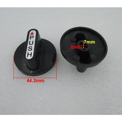 Desktop switch knob gas stove / gas stove ignition switch button gas stove black button 10 pcs Diameter: 8mm
