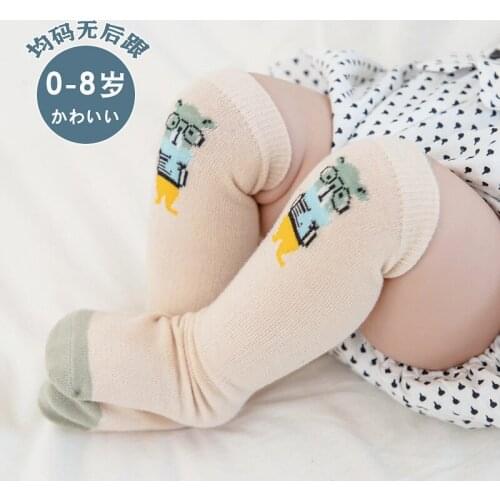 2021 New Spring Summer Toddler Kids Baby Boy Girl Socks Knee High Cartoon Pattern Long Sock For Girls One Size for 0-8Years