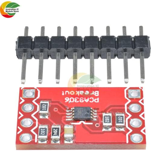 5V 3.3V PCA9306 Dual 2Bits Bi-directional IIC I2C Voltage Level Translator Breakout Board Module High Low Voltage Diy Electronic