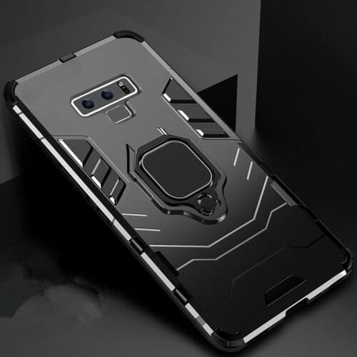 Shockproof Armor Case For Samsung Note 9 8 10 5G Ring Stand Back Cover for Galaxy Note10 Plus Caso Coque Funda