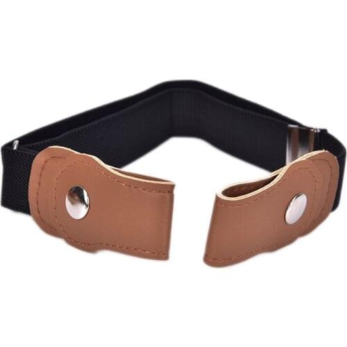 Women/Men Buckle-Free Belt No Buckle Stretch Elastic Waist Belt For ,No Bulge,No Hassle Waist Belt For Jean Pants Dresses