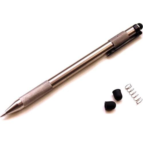 High Quality Simple Titanium Alloy Defense Pen Tactical Pen Tungsten Alloy Broken Window And Phone Touch Screen Head EDC Tools