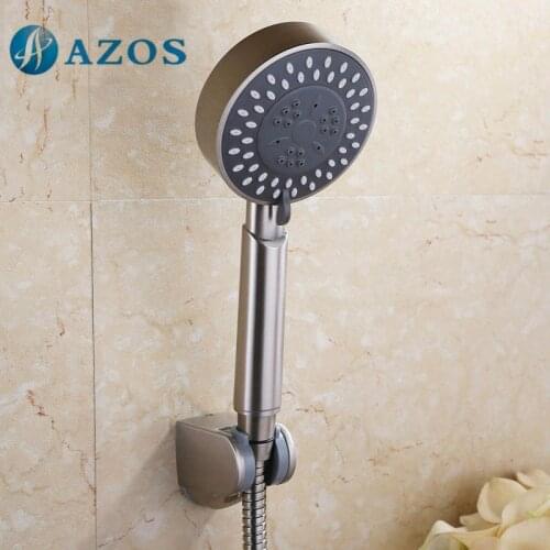 Bathroom Three Function Handheld Shower Head with Hose and Bracket, Brushed Nickel Color LYTZ038